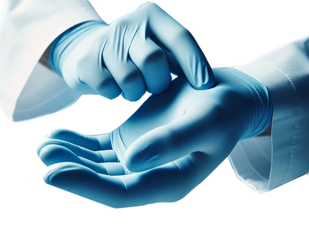 Blue Nitrile Medical Gloves