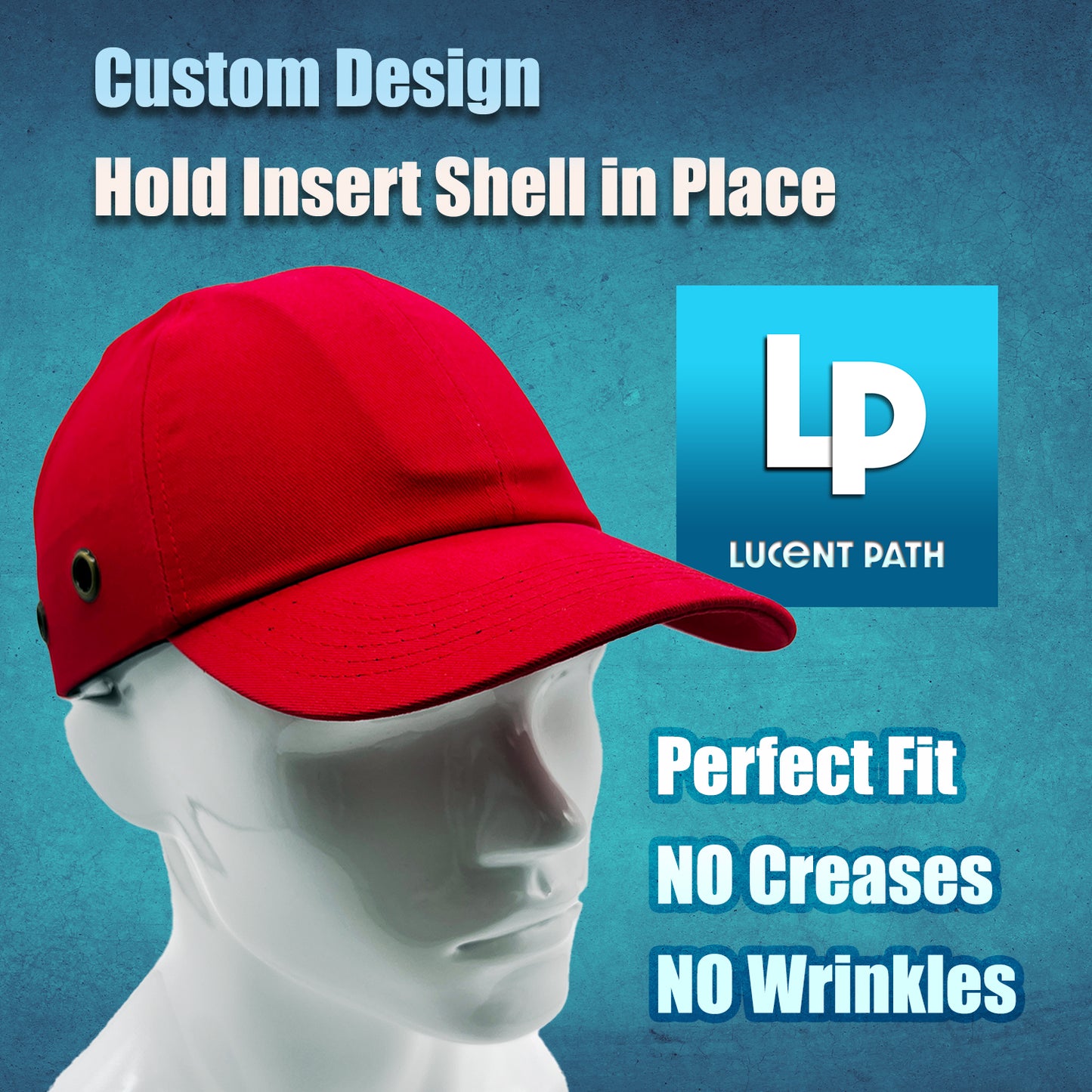 Lucent Path Red Baseball Bump Cap