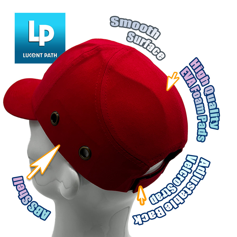 Lucent Path Red Baseball Bump Cap