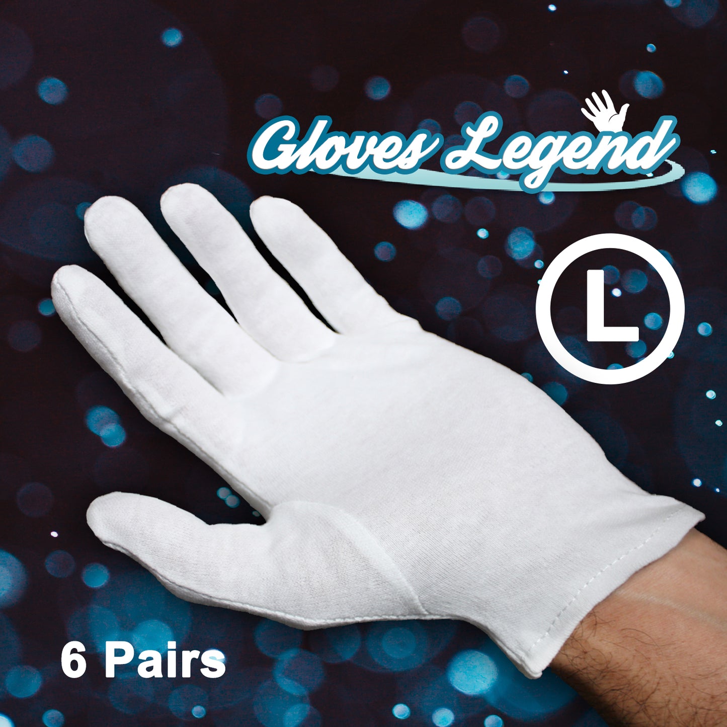 Gloves Legend White Cotton Moisturizing Parade Jewelry Silver Costumes Inspection Gloves