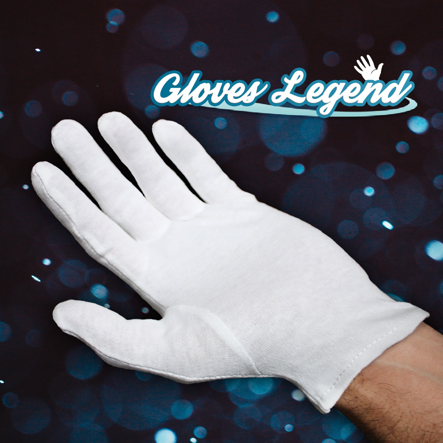 Gloves Legend White Cotton Moisturizing Parade Jewelry Silver Costumes Inspection Gloves