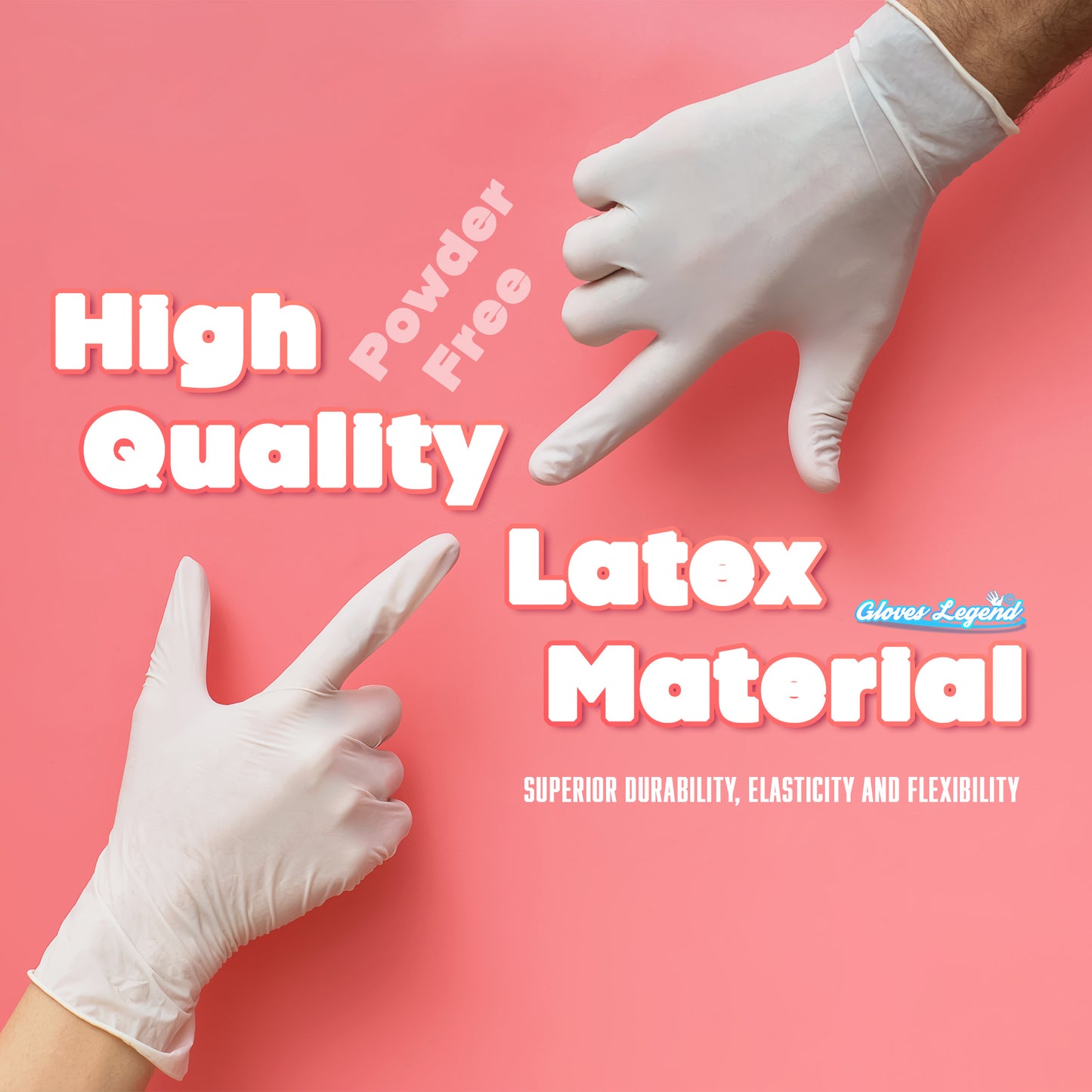 One Box (90 Gloves) - Size Extra Large - Latex Medical Exam Powder Free Disposable Gloves