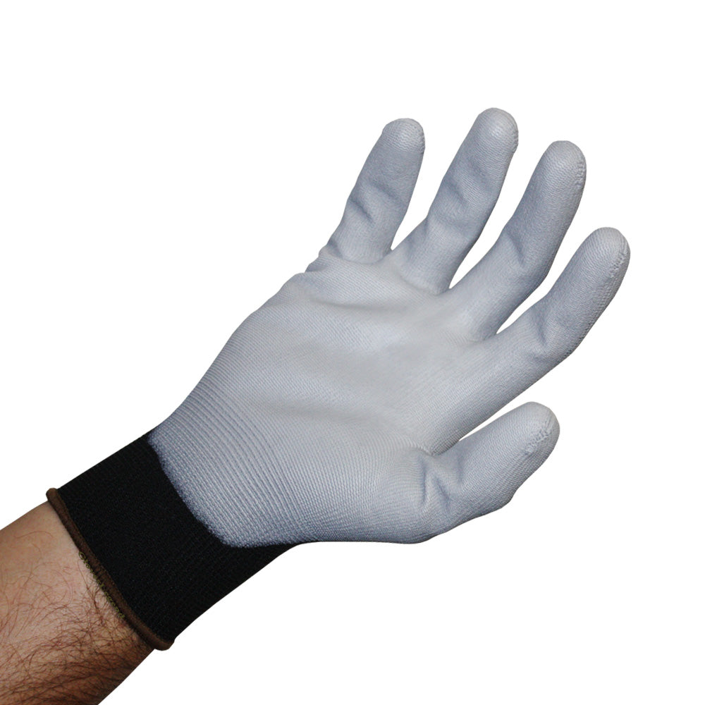 12 Pairs (24 gloves) Polyurethane Nylon PU Palm Coated Gloves - Size Large