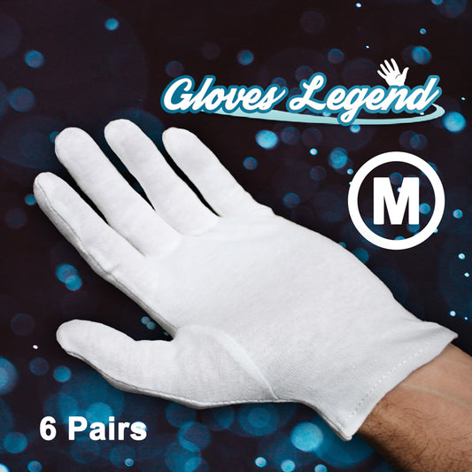 Gloves Legend White Cotton Moisturizing Parade Jewelry Silver Costumes Inspection Gloves